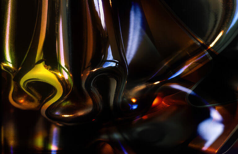 Photographie de la sculpture Fluidité. Tirage sur dibond, 150 x 90 cm