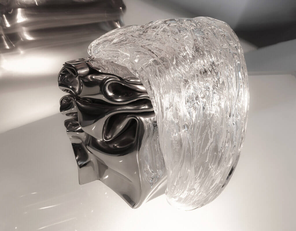 Photo sculpture Eau d'Acier 4. Inox, verre
