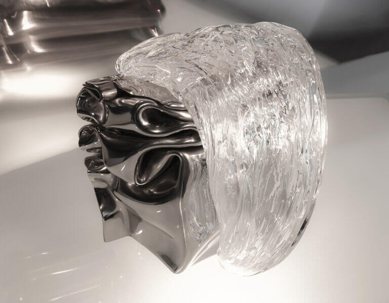 Photo sculpture Eau d'Acier 4. Inox, verre